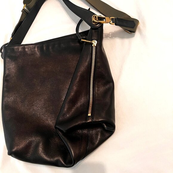 Fossil Brown Leather Hobo Shoulder Purse with Pockets, Hang Tag Key Z86980 - Picture 5 of 13